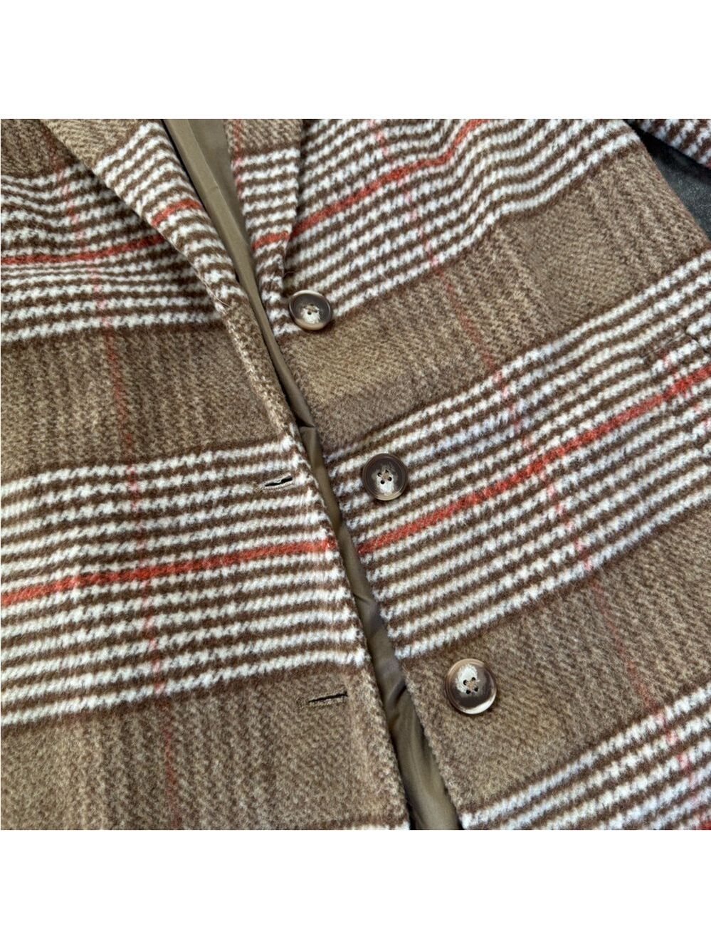 Evereve Rose Coat Brown Heavy Pea Coat Size XS NWOT - Picture 6 of 8